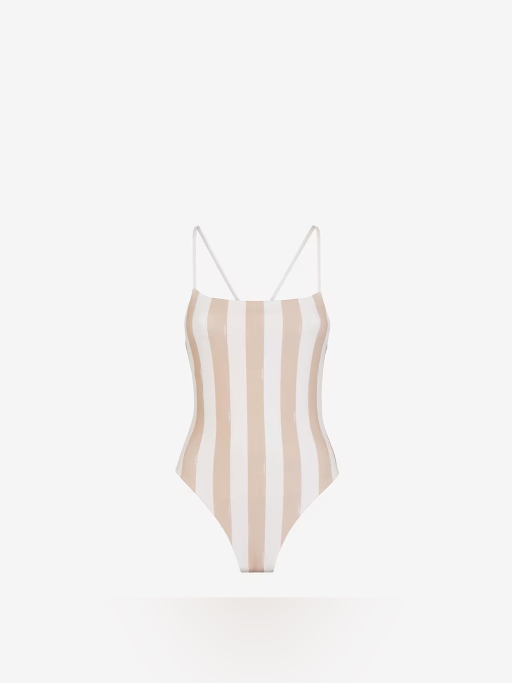 FENDI Beige Lycra® Reversible Swimsuit